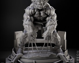 Figurine Weapon X (Wolverine) Impression 3D Résine - 18 Cm, Non Peinte - Sanix 3D