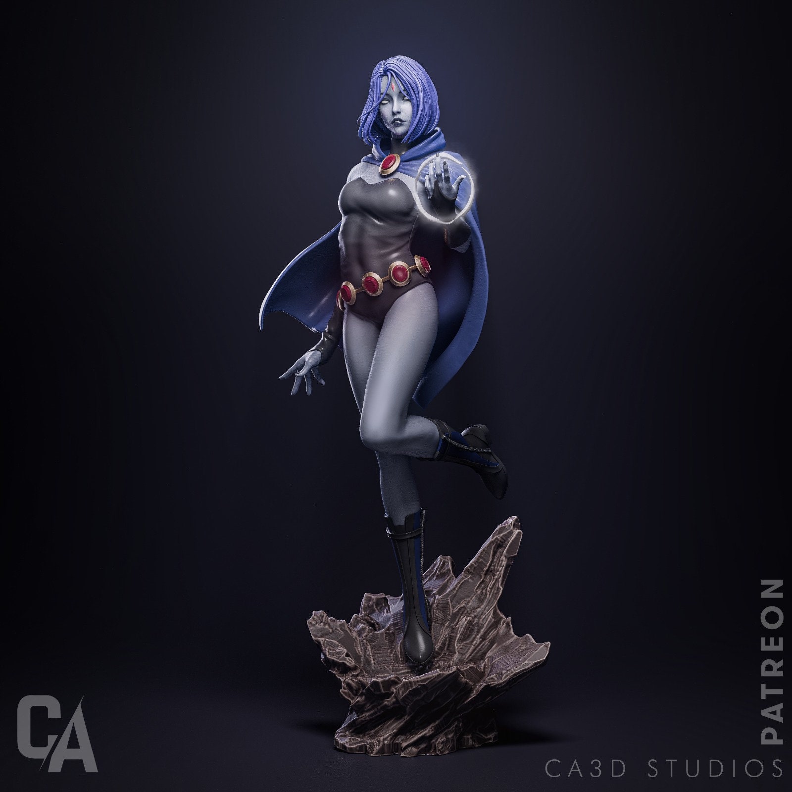 Raven Dc Model 3d Resin Printed Raven DC Fan Art Model Kit Unpainted - Etsy
