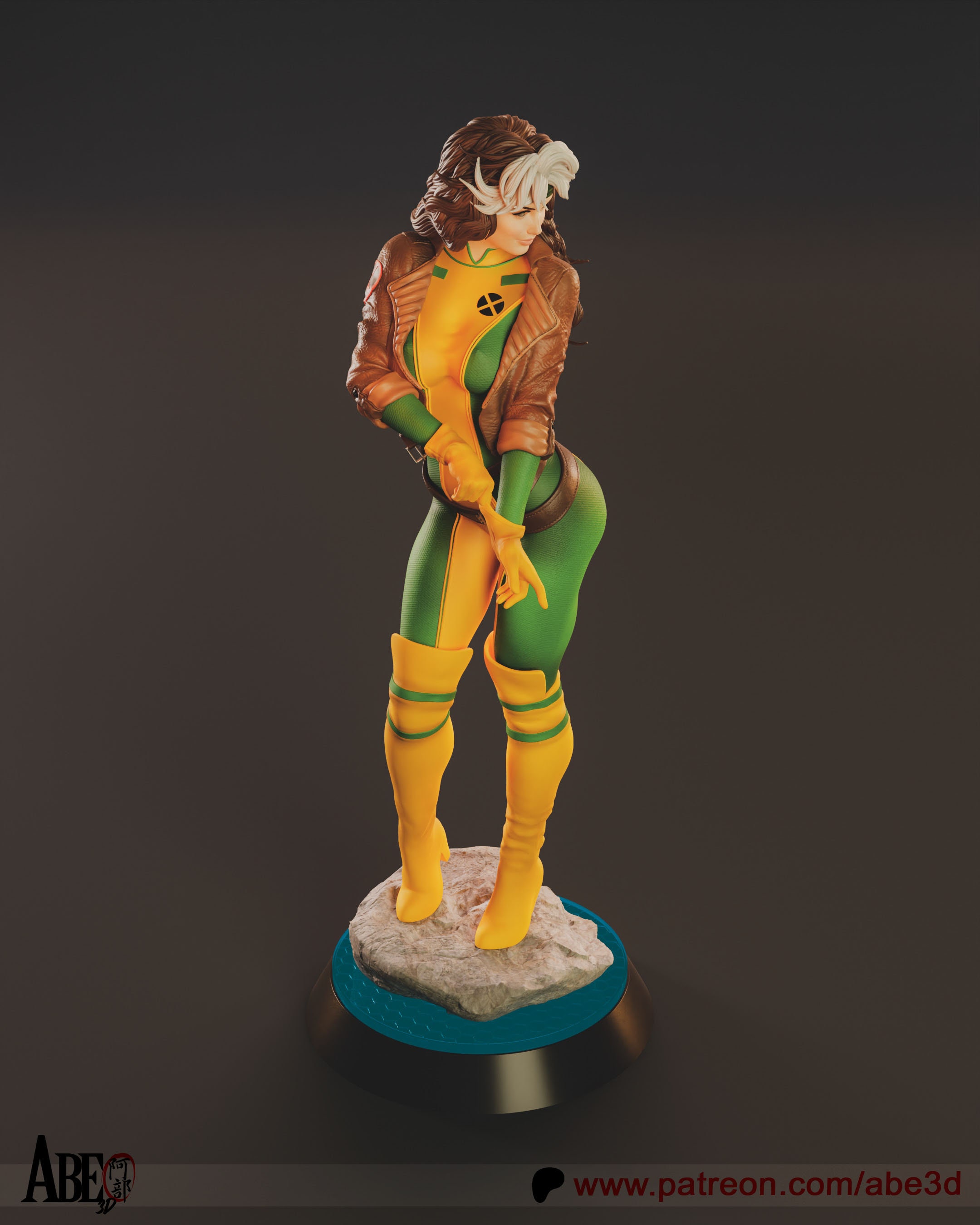 Marvel Rouge 3d Model 3D Resin Printed Rouge X-men Model Kit UNPAINTED Abe3d - Etsy