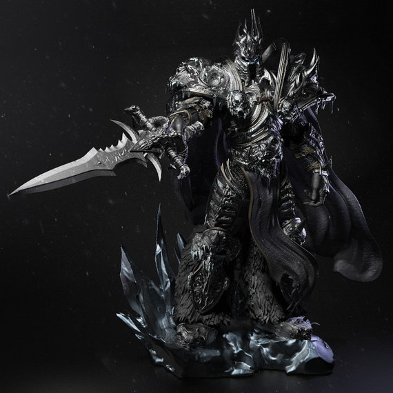 3D Resin Printed Lich King World of Warcraft Fan Art Model Kit