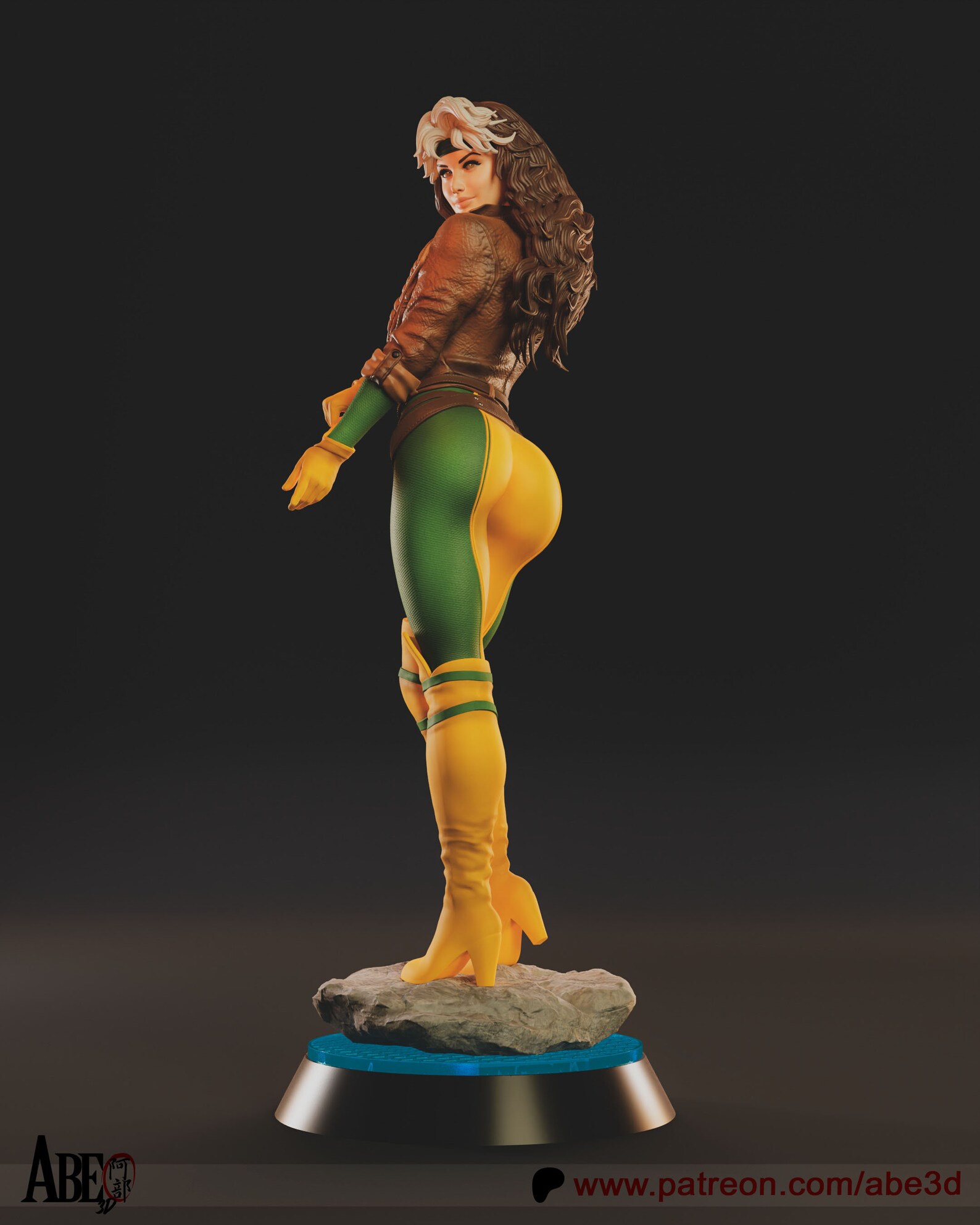 Marvel Rouge 3d Model 3D Resin Printed Rouge X-men Model Kit UNPAINTED Abe3d - Etsy