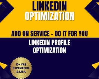 ADD ON SERVICE: LinkedIn Profile Optimization Do-It-For-You Service (All Professionals & Businesses)