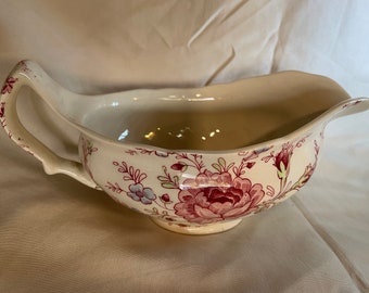 Rose chintz Johnson brothers gravy boat