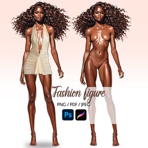 Female Fashion Croquis, 9-Head Female Sketch, Realistic Fashion Illustration, Fashion Templates, Procreate Figures, Designer Croquis