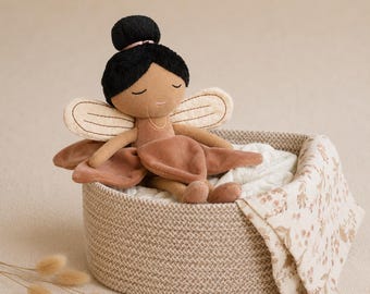 Personalized baby girl gift | Gift basket for a doll and fairy | Pampers | Gift for a pregnant colleague/friend | Christening gift