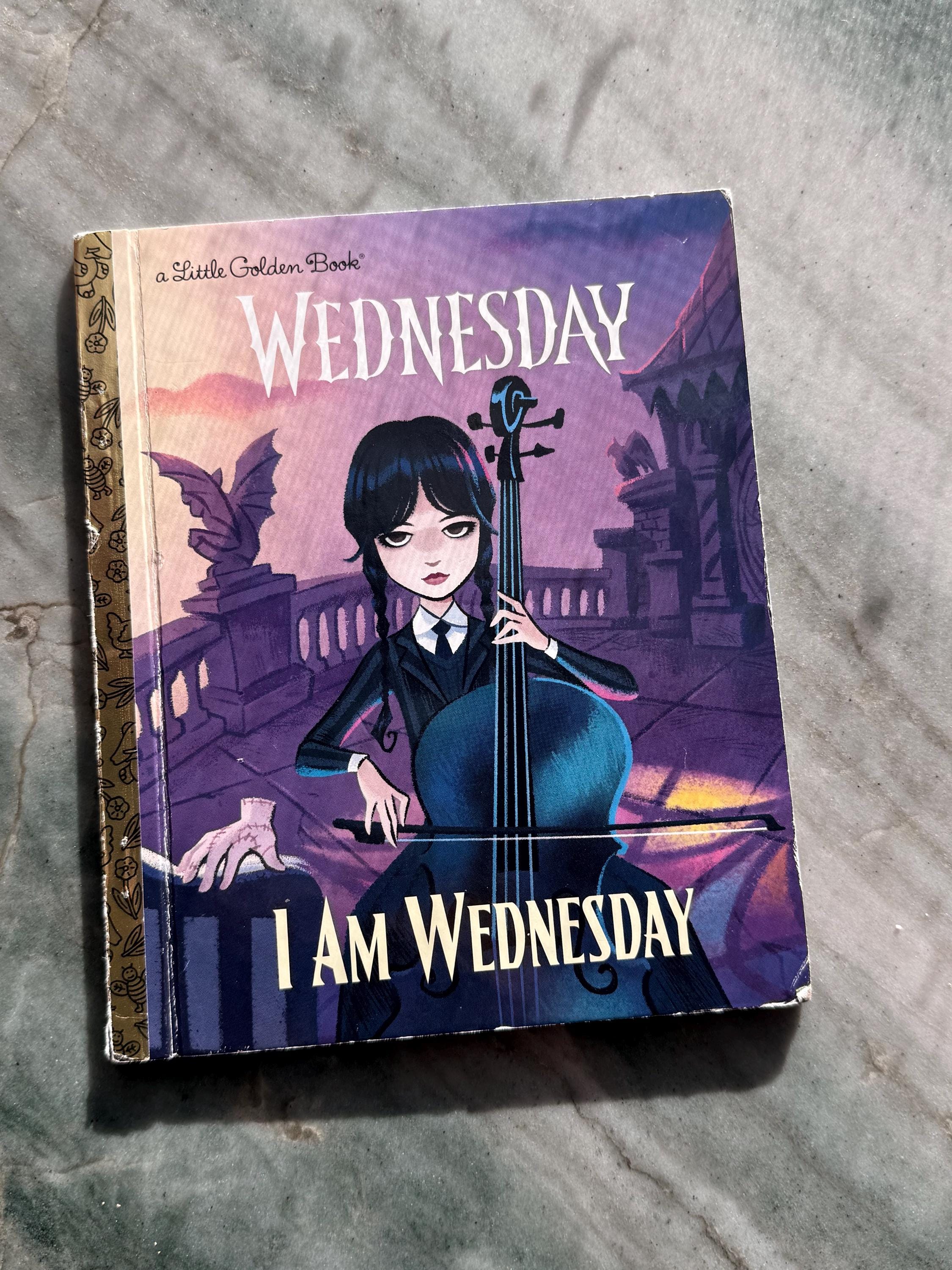 Wednesday Library Books I Am Wednesday Little Golden Book Hardcover | Wednesday Addams Story ...