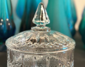 Vintage Klare Indiana Glas Prinzessin Schale