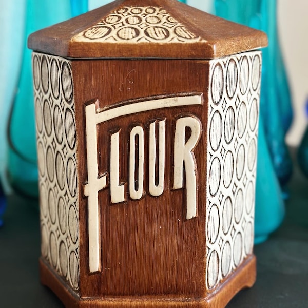 Vintage MCM Flour Canister