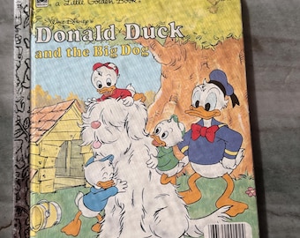 Vintage 1986 Donald Duck Little Golden Book | Disney Children’s Storybook | Retro Kids Book | Classic Golden Book Collectible