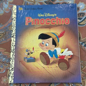Vintage 1990 Little Golden Book Walt Disney’s Pinocchio Children’s Book