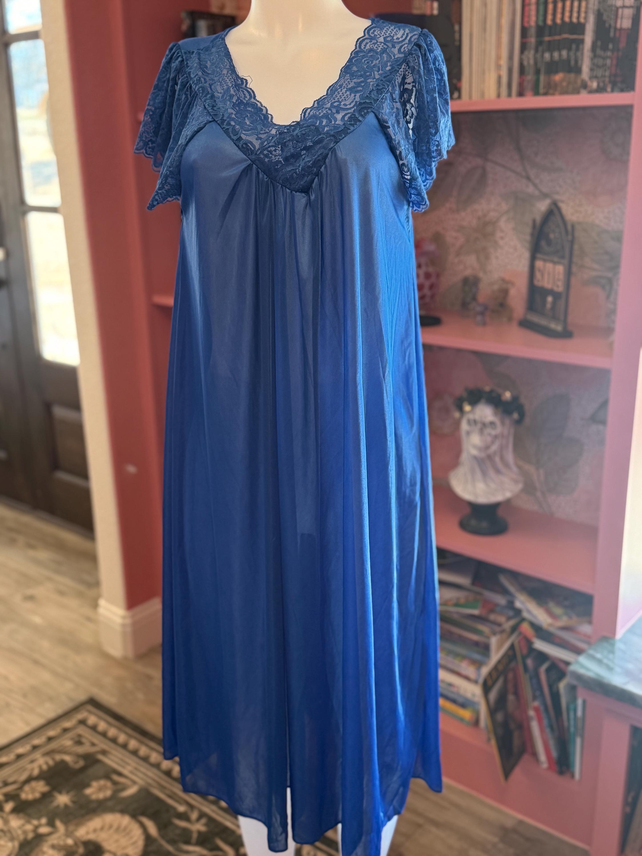 Blue Lace Nightgown - Etsy