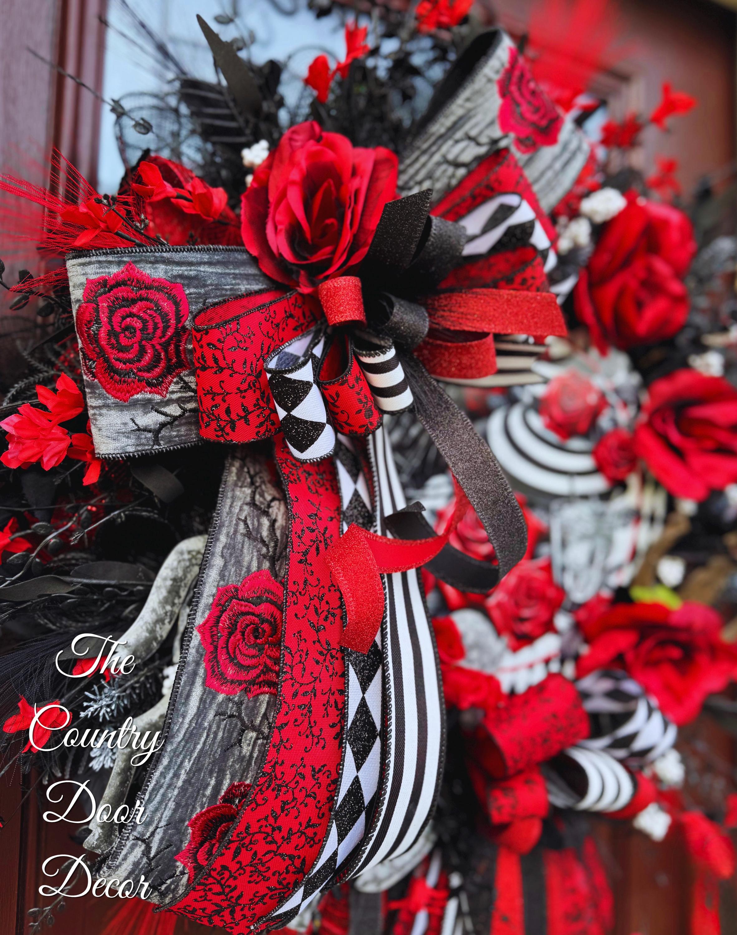 Kentucky Derby Wreath, Red Roses, Derby Hat, Horse Race Decor - Etsy