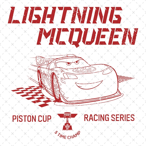 Retro Cars Png, McQueen Cricut, Cars Png Svg, Lightning McQueen Svg Png, Piston Cup Racing Series Png, Cars Sublimation Design, Digital File