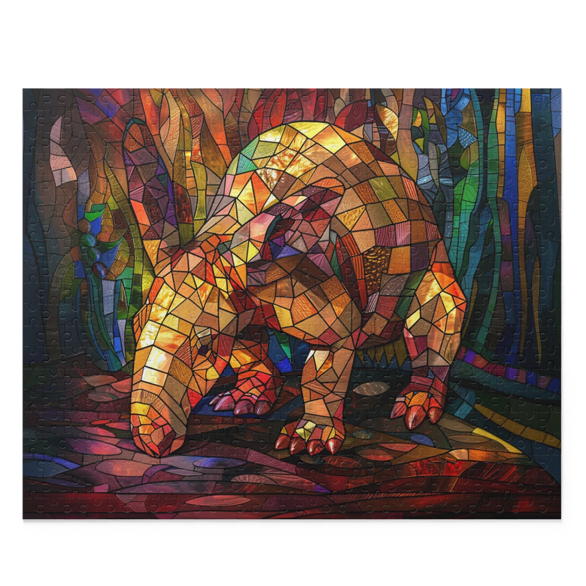 Naturelish 1000-Piece Jigsaw Puzzle - Rabbit Moon Night Art, Unique Shaped Pieces For Adults