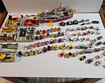 Vintage Micro Machines with Play Sets.