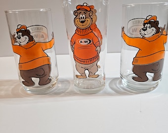 A&W Rootbeer Vintage Glasses