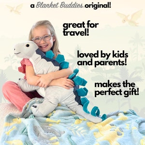 Serene Stegosaurus - Dinosaur Throw Blanket main image 1