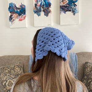 Handmade Crochet Bandana – Stylish & Lightweight Headscarf