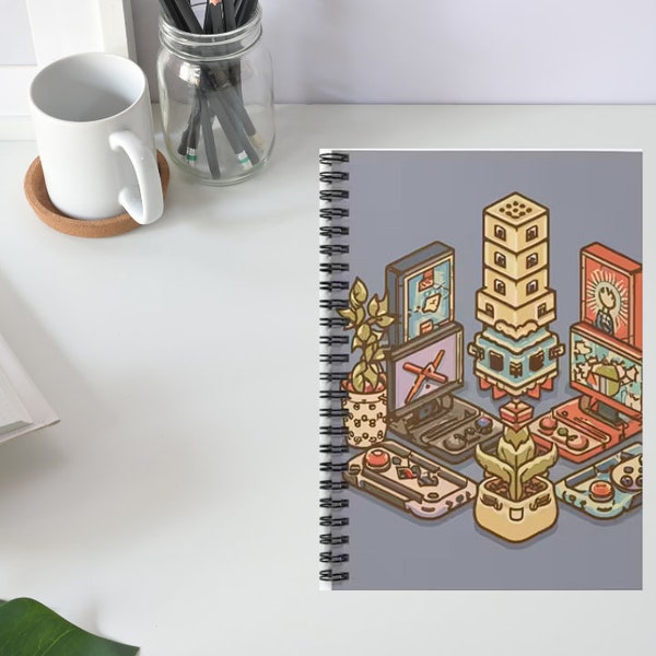 Video Game Notebook Boys Notebooks Gaming Journal Gamer Gift School Supplies Back To School Writing Notepad College Lined Paper