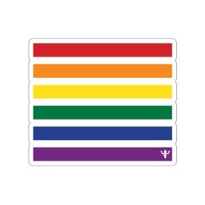 F&T Pride Rainbow Kiss-Cut Sticker