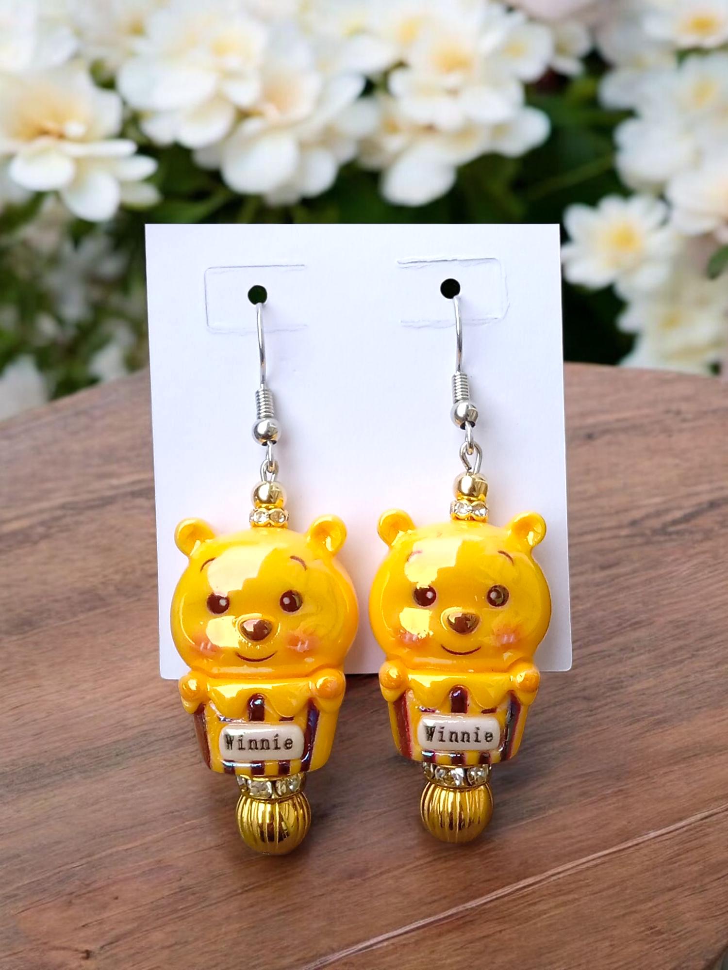 Disney Winnie the Pooh Earrings - Cute Kawaii Jewelry | Fan Gift