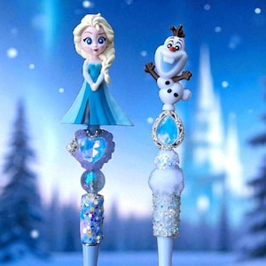 Disney&#39;s Frozen Beaded Pens – Elsa & Olaf Edition