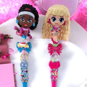 Canetas de contas da Barbie - Lindas em rosa e cheias de personalidade!