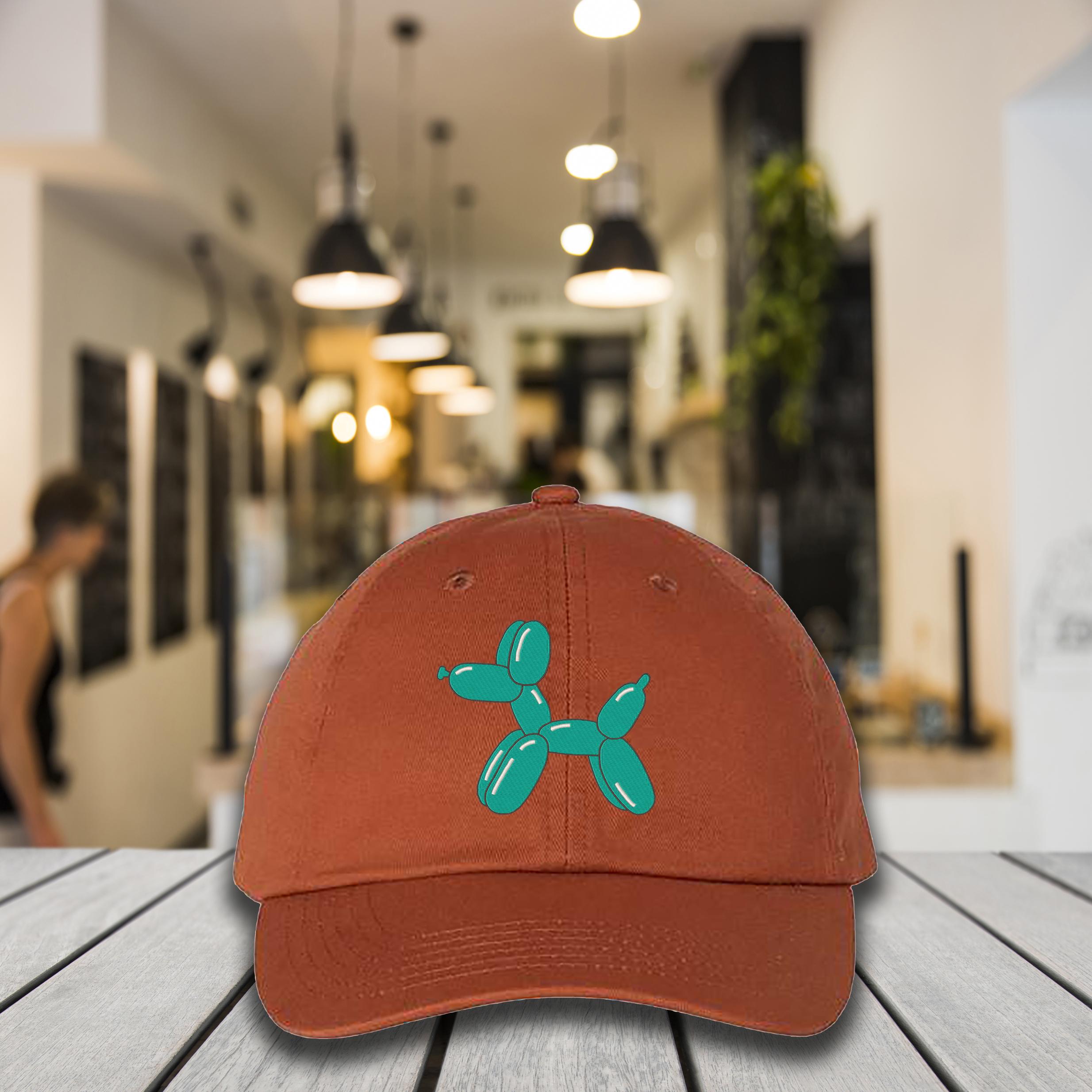 Embroidered Balloon Dog Animal Hat, Vintage Style Dad Hat, Gift for Animal Lover