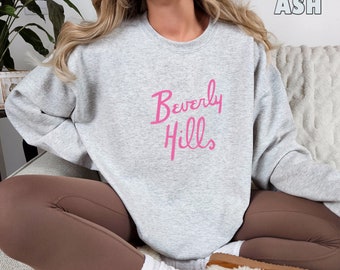 Embroidered Retro Camping Sweatshirt, Vintage Movie Sweat, California Sweat, Girl Scouts Inspired, Beverly Hills Style Sweater