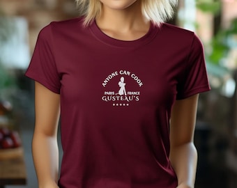 Embroidered Gusteau's Anyone Can Cook Shirt, Little Chef Remy T-Shirt, Pixar Ratatouille Tee, Disney Remy Shirt, Adventure Paris France Tee
