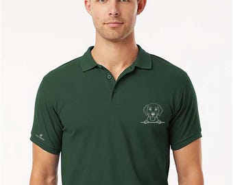 Embroidered Custom Pet Polo Shirt, Custom Dog Shirt, Personalized Dog Shirt, Pet With Name Polo Tee, Custom Name On Sleeve Tee
