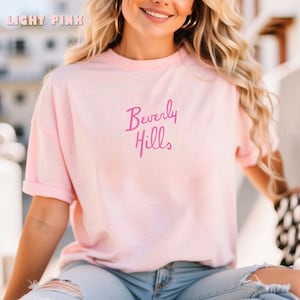 Embroidered Retro Camping T-Shirt, Vintage Movie T-Shirt, California Shirt, Girl Scouts Inspired, Beverly Hills Style Tee