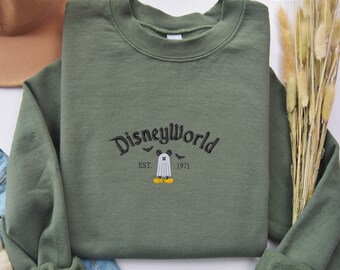 Embroidered Disney World Est. 1971 Sweater, Vintage Disney World 1971 Sweater, Disney World 1971 Sweater, Spooky Sweater