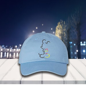 Embroidered Mickey Mouse Baseball Hat, Mickey Ears Embroidered Hat, Magic Kingdom Hat, Disney Trip Hat, Family Vacation Wear
