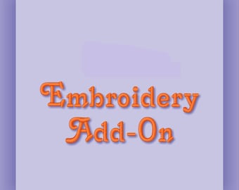Additional Embroidery