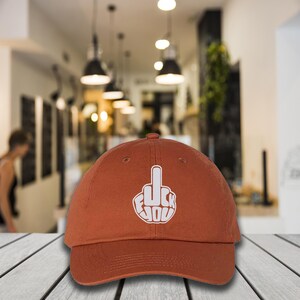 Embroidered Middle Finger Hat, F*ck you cap, Funny Hat