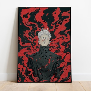 Itadori Yuji Jujutsu Kaisen Inspired Portrait, Wall Art,wall decor, anime wall art, anime wall decor, anime portrait