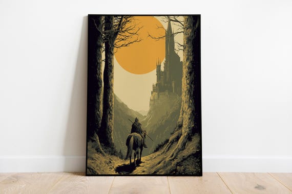 Elden Ring Dark Fantasy Poster | Video Game Wall Art