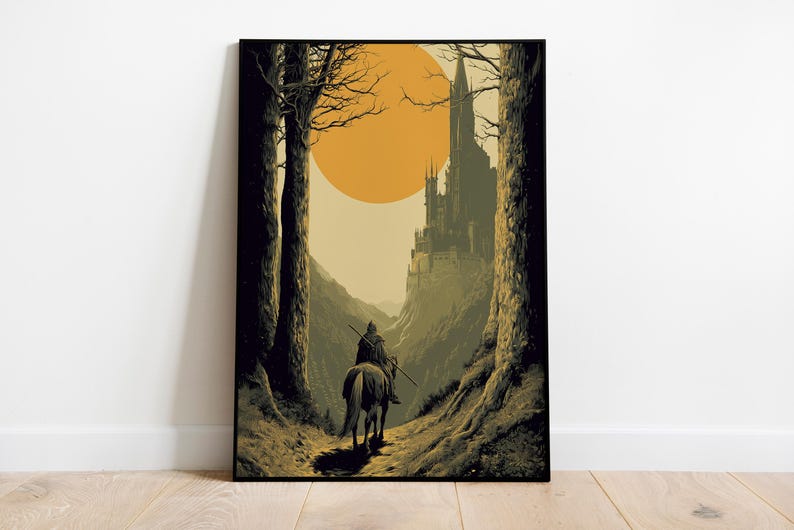 Elden ring wall art, poster art, gamer art, game room art