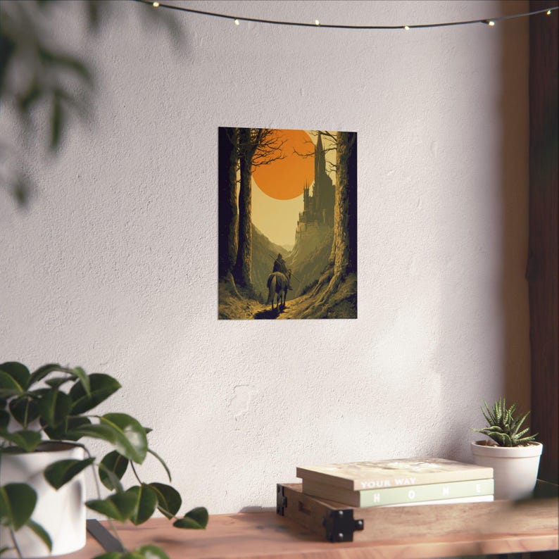 Póster de fantasía oscura de Elden Ring / Arte mural de videojuegos imagen 10