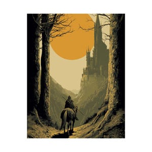 Póster de fantasía oscura de Elden Ring / Arte mural de videojuegos imagen 14