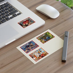 Delicious In Dungeon Cover Art Sticker Pack, This includes the cover art for stickers for volume 1-4, Dungeons Meshi