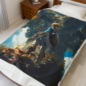 Fleece blanket, Legend of Zelda, Breath of the wild, the ancient tree blanket