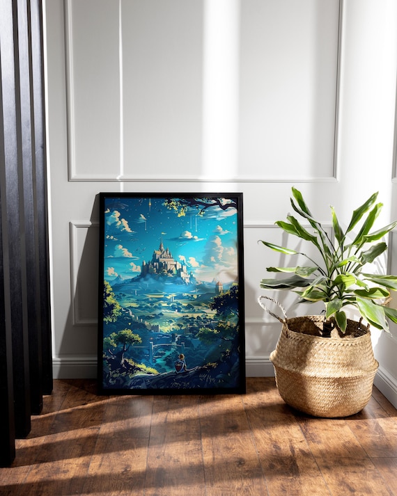 Hyrule Castle Poster Art: Legend of Zelda Inspired Pixel Art