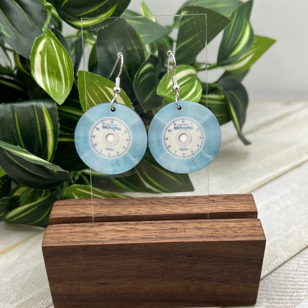 Taylor Swift Vinyl Inspired - Round Earrings - Double Sided, Taylor Swift, Sublimation, Midnights, Evermore