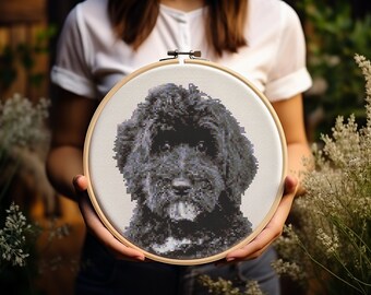 Goldendoodle - Cross Stitch Pattern - Dog - Golden - Doodle - Golden Retriever - Poodle - Embroidery - Digital Download - PDF Guide