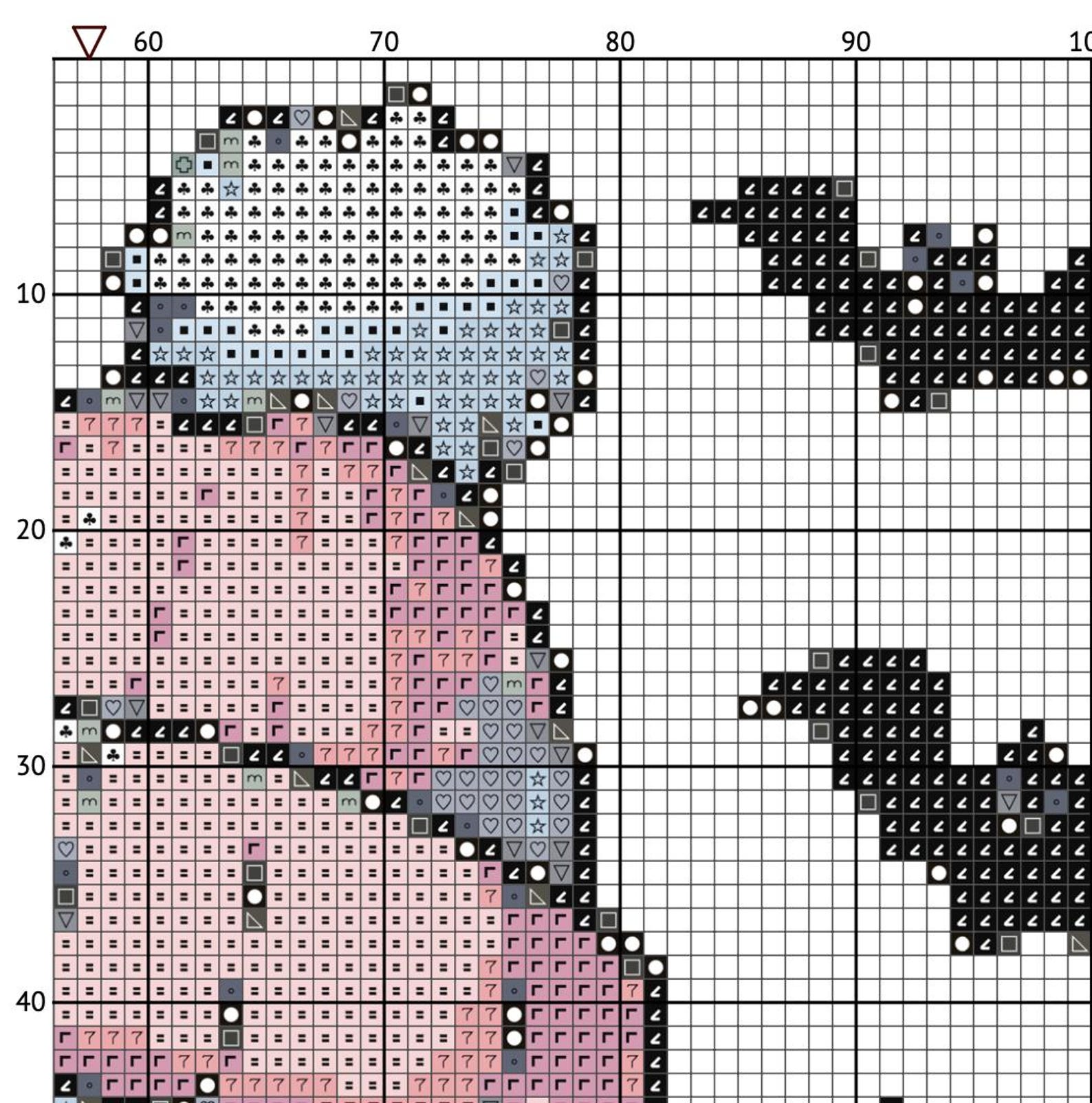 Ghost - Cross Stitch Pattern - Halloween - Cute - Spooky - Embroidery ...