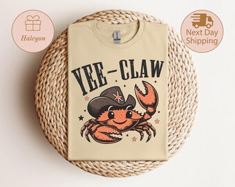 Yee Claw T-Shirt, Funny Cowboy Crab TShirt, Yee Haw Crab Tee, Claw T-Shirt, Cowboy Crab Meme Shirt, Wild West Gift, Funny Western Gift