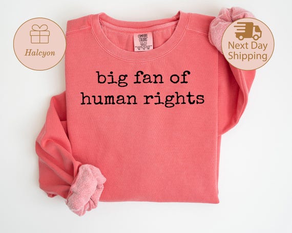 Comfort Colors® Human Rights Shirt, Equality Sweatshirt, Social Justice, Political Statement, Trendy Activist Tee