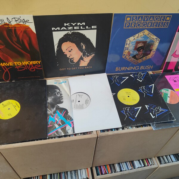Gute Auswahl an 30x 12" DJ Vinyl Hit Single Bundle Hauptsächlich aus den 80er und 90er Jahren